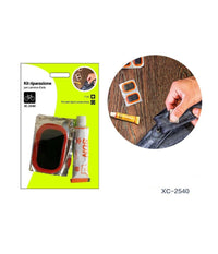 Kit Riparazione Per Camera D'aria Ruote Bici Bicicletta Colla Toppe 11pz Xc-2540         
