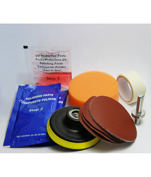 Kit Riparazione Rinnova Fari Fanali Elimina Ingiallimento Auto Moto         