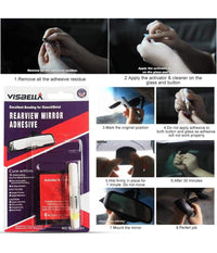 Kit Riparazione Specchietto Retrovisore Auto Colla Adesivo Super Professionale         