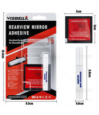 Kit Riparazione Specchietto Retrovisore Auto Colla Adesivo Super Professionale         