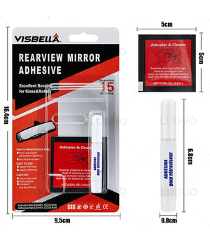 Kit Riparazione Specchietto Retrovisore Auto Colla Adesivo Super Professionale         