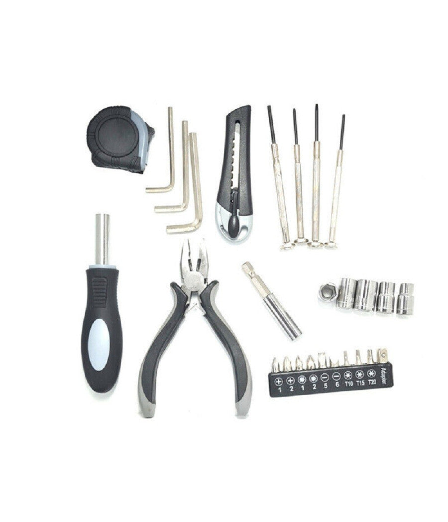 Kit Riparazioni Orologi Schede Chiavini Metro Taglierino Cacciavite Pinza Q-wx19         