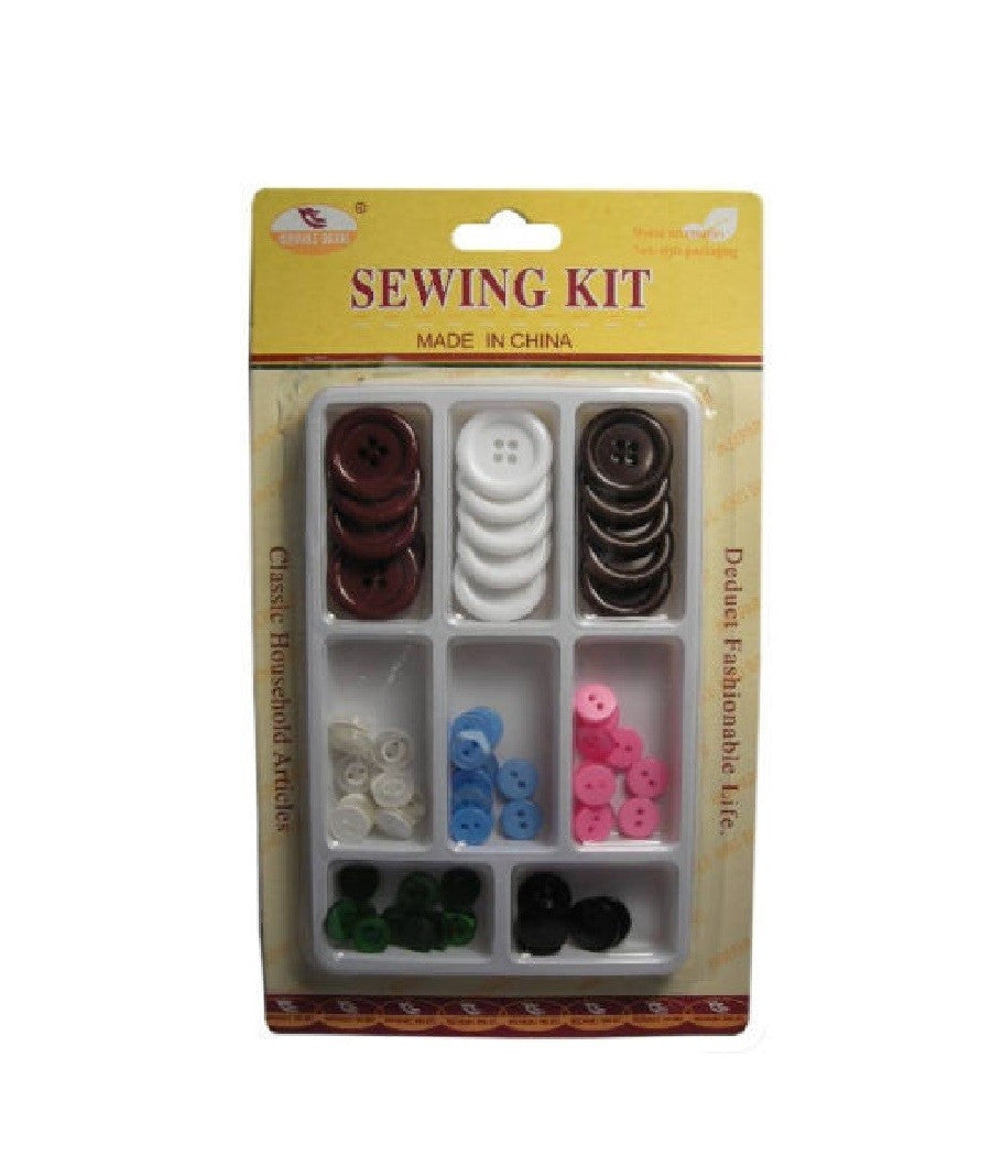 Kit Sarta Sarto Set Bottoni Per Cucito Cucire Su Stoffa Tessuto Varie Dimensioni         