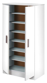 KIT SCARPIERA 2 ANTE + 6 RIPIANI 55X36X108 BIANCO