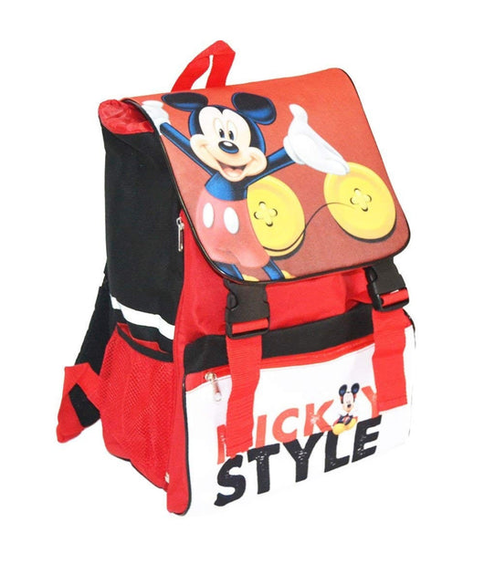 Kit Scuola School Pack Zaino Estensibile + Astuccio 3 Zip Disney Mickey Mouse         