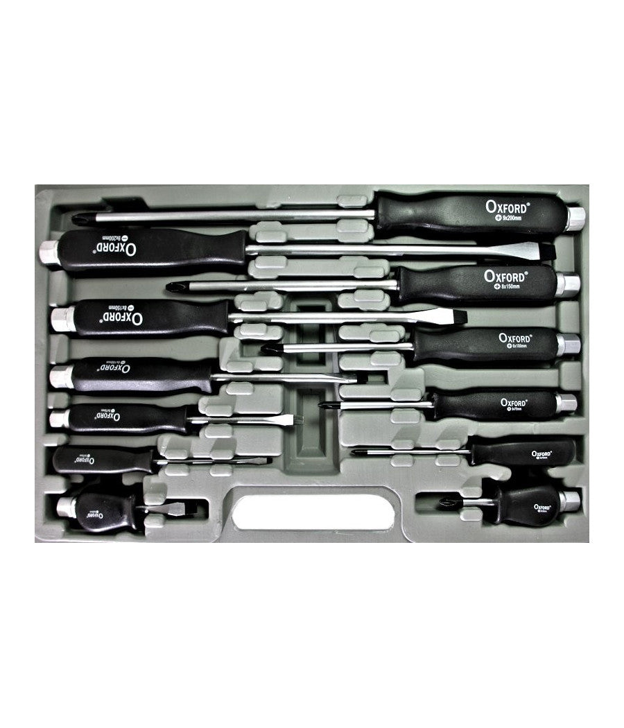 Kit Set 12 Cacciaviti Cacciavite Impatto A Croce E Taglio Con Manico Ad Impatto         