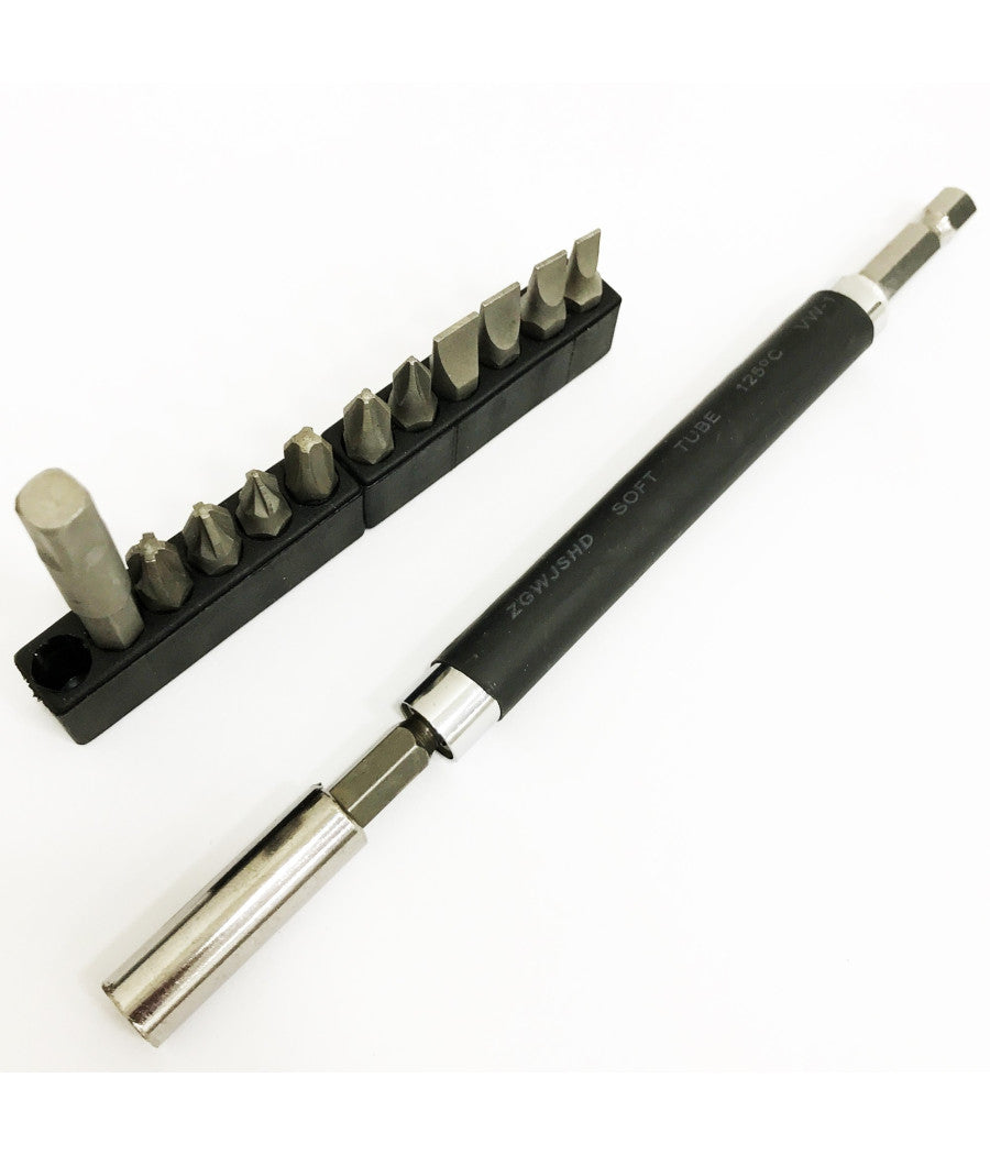 Kit Set 14 In 1 Cacciavite Con Punte Inserti Intercambiabili 14 Pz Bricolage         