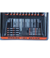 Kit Set 18 Cacciaviti Cacciavite Con Supporto A Parete Fissi Croce Crv Sdy120006         