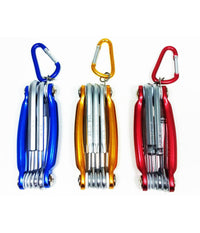 Kit Set 24 Pezzi Chiavini Pieghevoli Torx Forati Esagonali Sferici Ball Point         