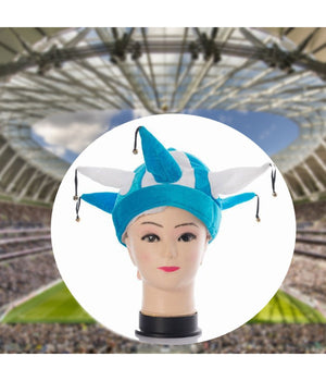Trade Shop - Cappello Jolly Con Campanelli Azzurro Napoli Scudetto Tifo Festa Tifosi Mondiali -