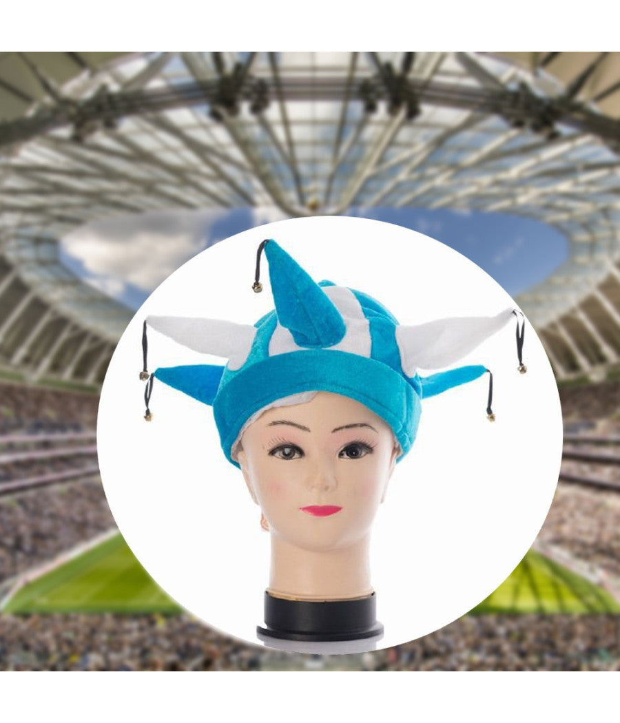 Trade Shop - Cappello Jolly Con Campanelli Azzurro Napoli Scudetto Tifo Festa Tifosi Mondiali -