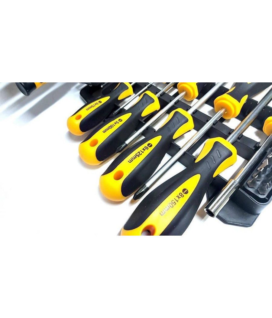 Kit Set Da 44 Pezzi Cacciaviti Torx Esagonali Punte Inserti Bussola         