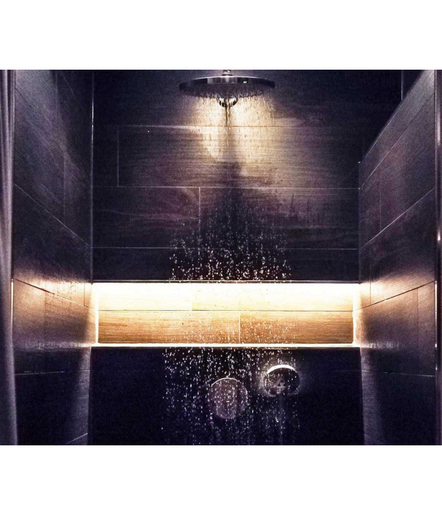 Kit Smart Striscia Led Ip68 Cob Neon Flex Dimmerabile 24v Centralina Vocale Wifi  -bianco Caldo      -