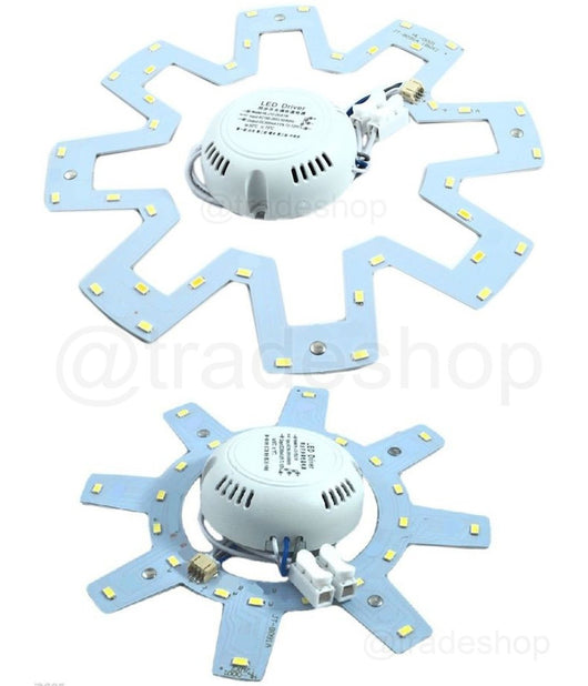 Trade Shop - Kit Smd Led Pannello Luce 12w 18w 20w 22w Conversione Plafoniera Vecchio Neon -  22 Watt