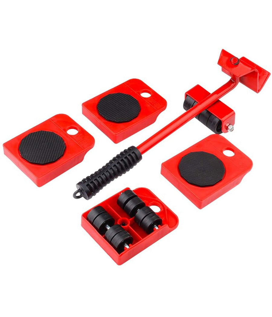 Kit Sollevatore Solleva Mobili Con Ruote Piastra 200kg Spostare Sollevare Mobile         