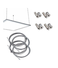 Kit Staffe Fissaggio A Sospensione Per Pannello Led 60x30 120x30 60x60         