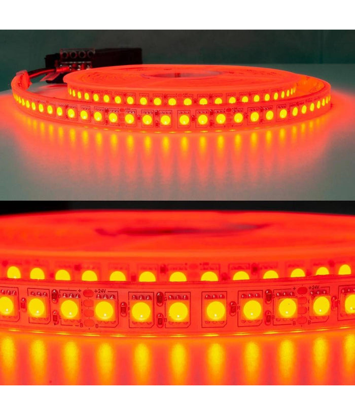 Kit Striscia 600led 75w Rgb Ip68 Esterni Dimmerabile 24v Centralina Alimentatore         