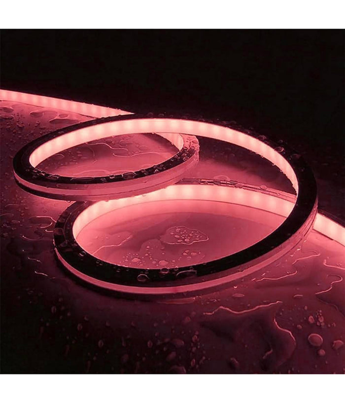 Kit Striscia Neon Flex Led 160w Ip67 Centralina Telecomando Alimentatore Rgb 24v 10mt         