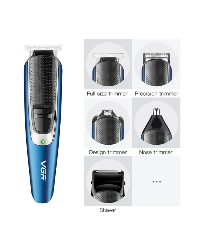 Kit Tagliacapelli Barba Professionale Ricaricabile Elettrico Senza Fili Vgr V172         