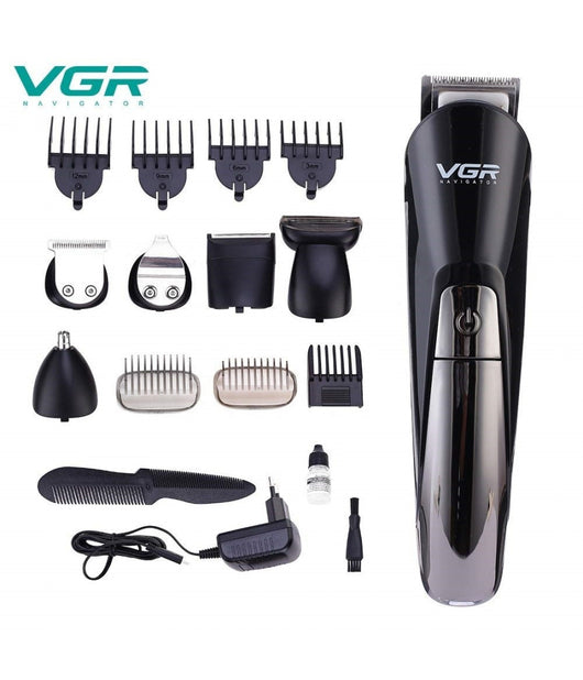 Kit Tagliacapelli Professionale Elettrico Barba Ricaricabile Cordless Vgr V-012         