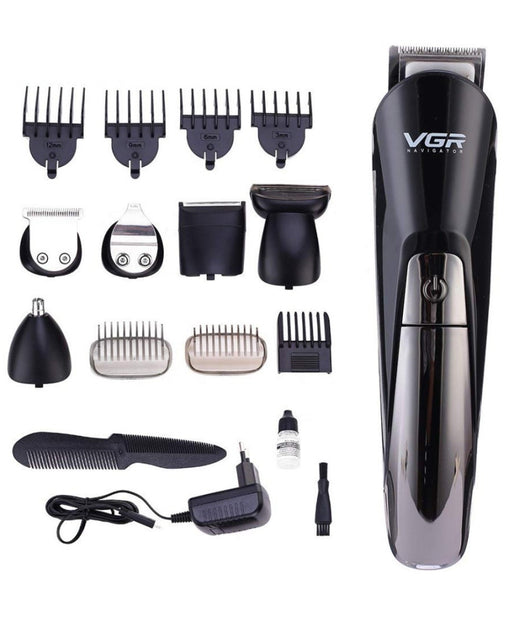Kit Tagliacapelli Professionale Elettrico Barba Ricaricabile Cordless Vgr V-012         