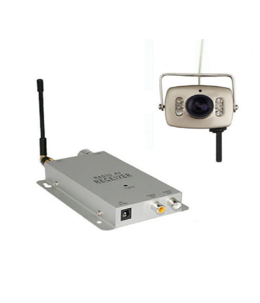 Kit Telecamera Wireles A Colori 6 Led Wifi Audio Video 200 Mt Videosorveglianza         