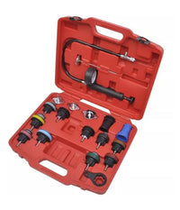 Kit Tester Di Pressione Prova Radiatore Test Professionale Universale 18 Pezzi         