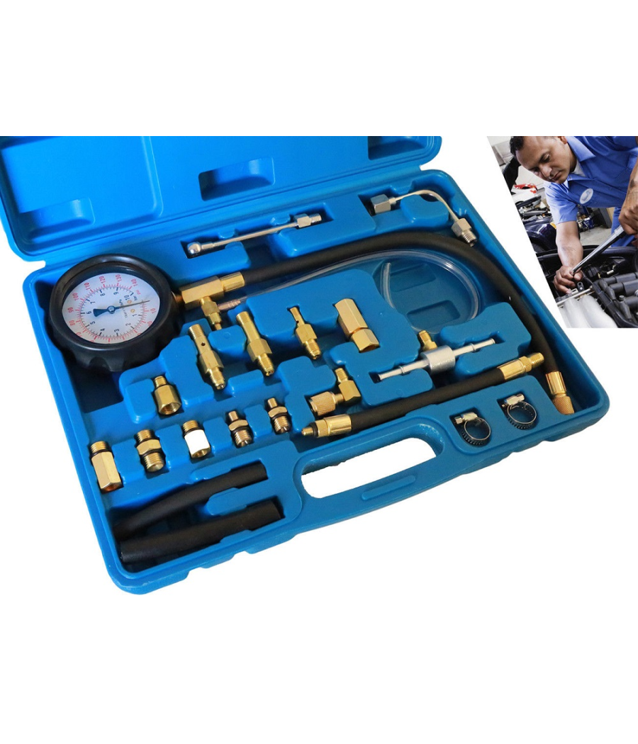 Kit Tester Pressione Di Compressione Motore Misuratore Pistone Cilindri 20pz         