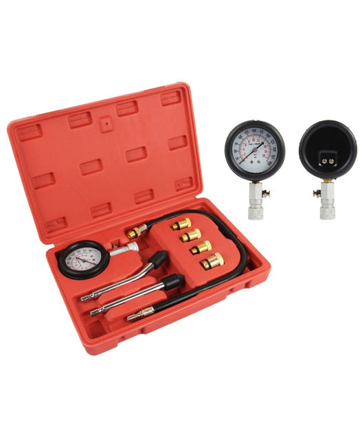 Kit Tester Pressione Di Compressione Per Motori Misuratore Auto Pistone Cilindri         