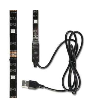 Kit Tv Striscia Strip Led Usb Rgb 5v Per Retroilluminazione 2 Mt 3 Mt 5 Mt     -2 Mt   -