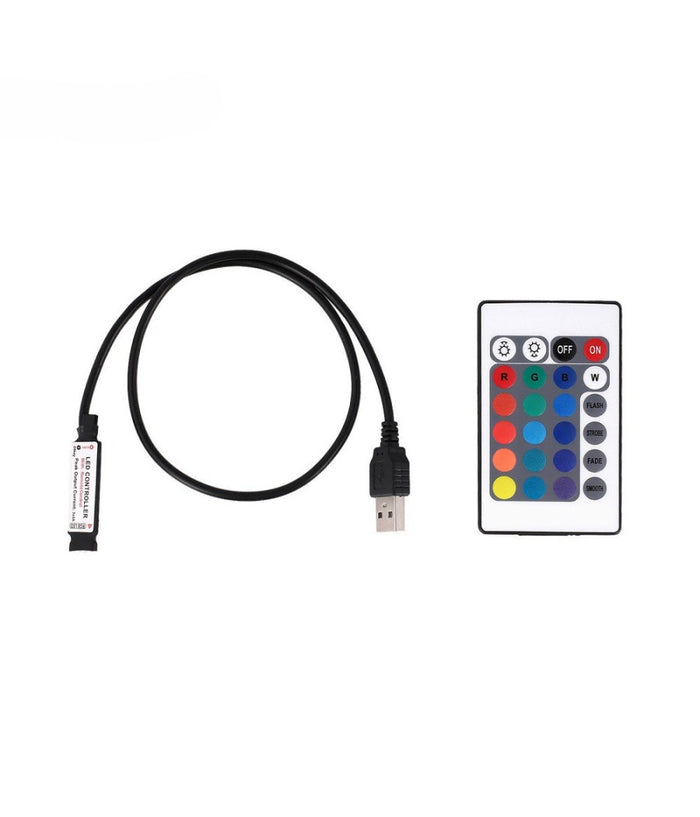 Kit Tv Striscia Strip Led Usb Rgb 5v Per Retroilluminazione 2 Mt 3 Mt 5 Mt     -3 Mt   -