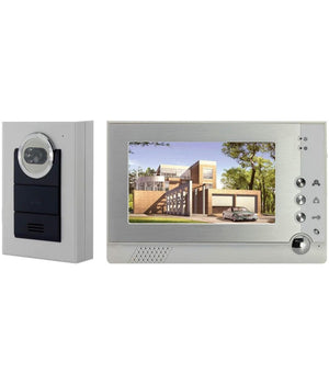 Kit Video Citofono Videocitofono Monitor 7" Registra Telecamera Ir Giorno Notte         
