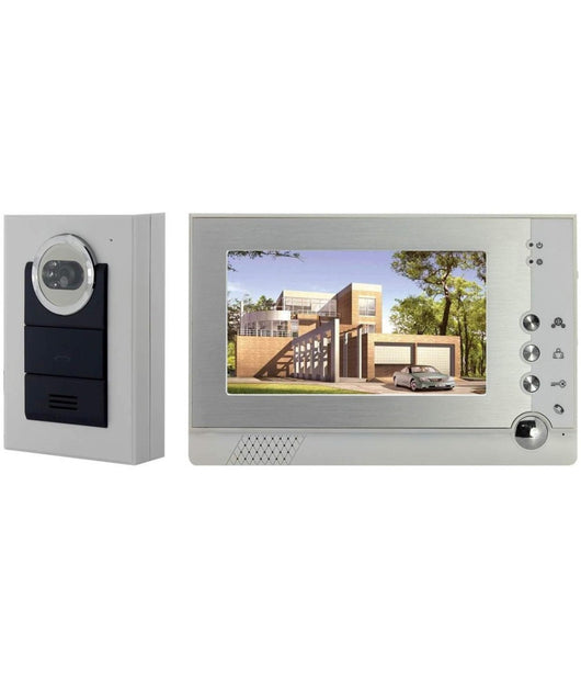 Kit Video Citofono Videocitofono Monitor 7" Registra Telecamera Ir Giorno Notte         