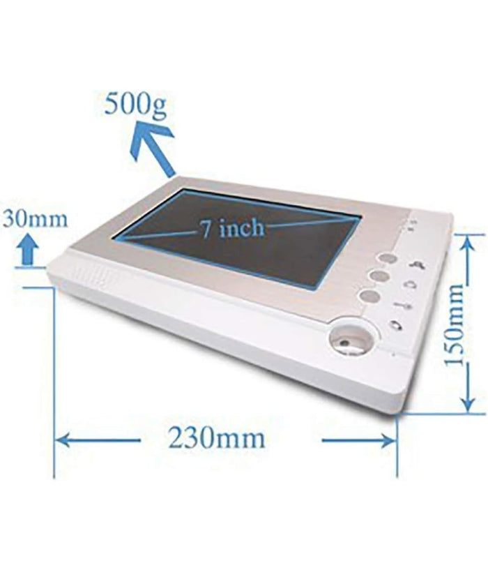 Kit Video Citofono Videocitofono Monitor 7" Registra Telecamera Ir Giorno Notte         