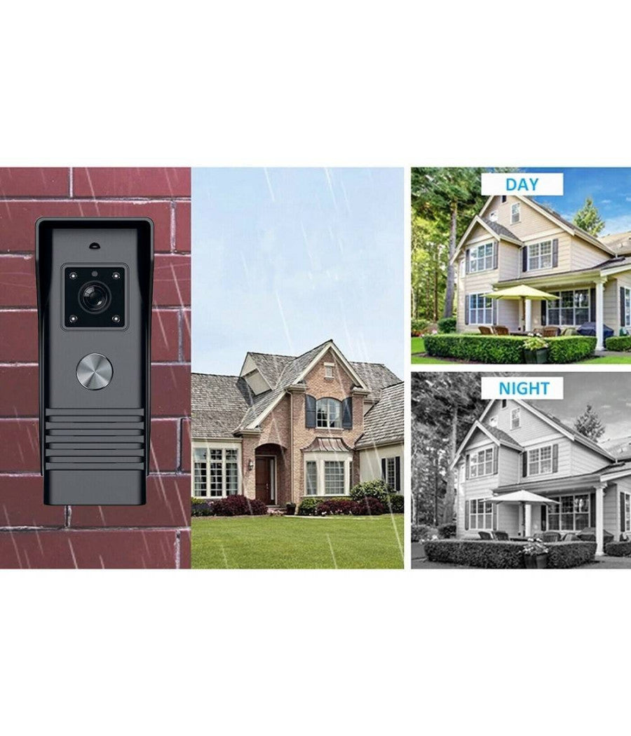 Kit Videocitofono Monofamiliare Monitor 7'' Telecamera Apriporta Rlc07         