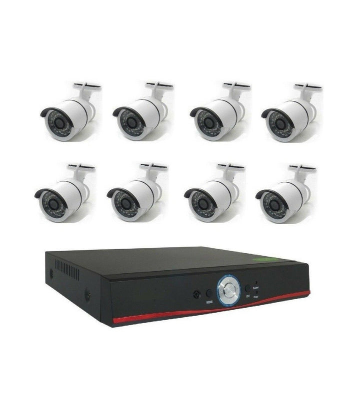 Kit Videosorveglianza Ahd 1080p Onvif 4 8 Ch Canali 3mp 3.6mm Vga Hdmi Lan Tp-01         