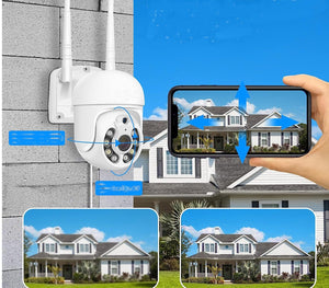 Kit Videosorveglianza NVR HD 1080p WIFI IP 4 Telecamere PTZ Infrarossi JT-8276 - ZENCOCCO