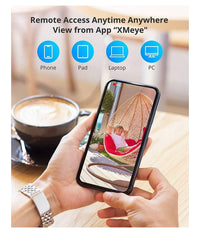 Kit Videosorveglianza Sicurezza 8ch 5mp Dvr 8 Canali 4 Telecamera Esterno H.265         