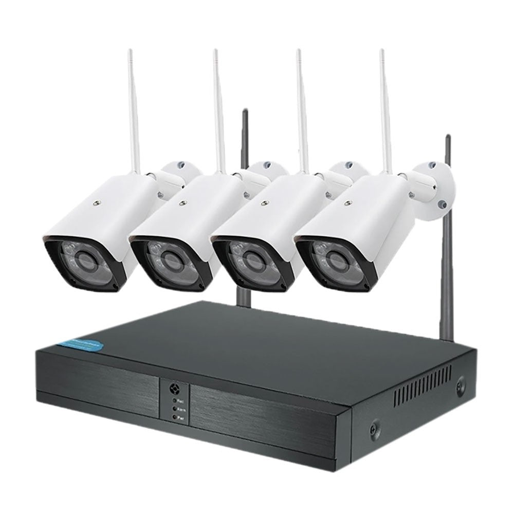 KIT VIDEOSORVEGLIANZA WIRELESS '455020' 1 NVR + 4 telecamere