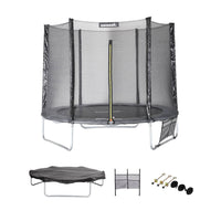 Trampolino 250cm con confezione di accessori, grigio