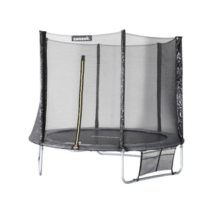 Trampolino 250cm con confezione di accessori, grigio