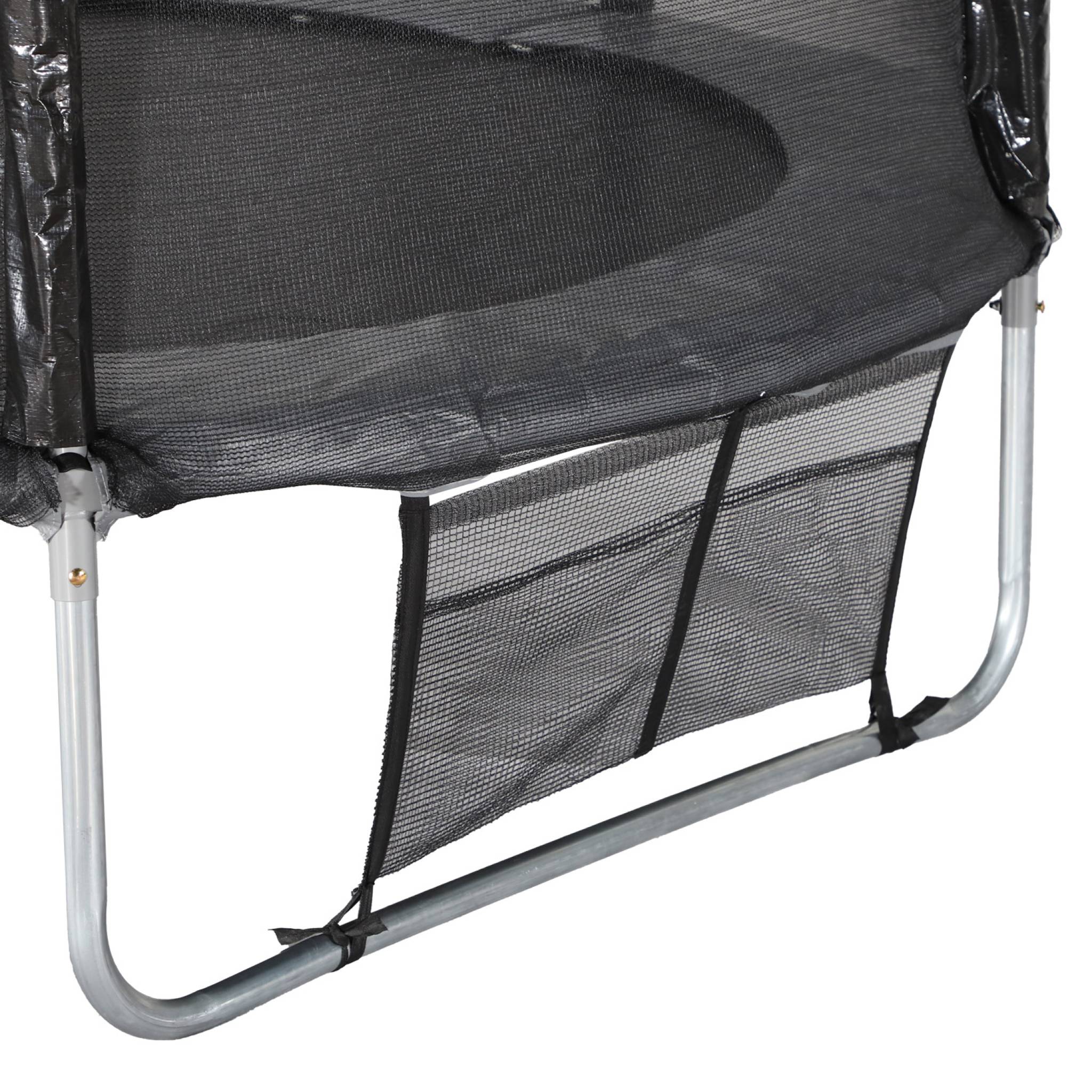 Trampolino 250cm con confezione di accessori, grigio