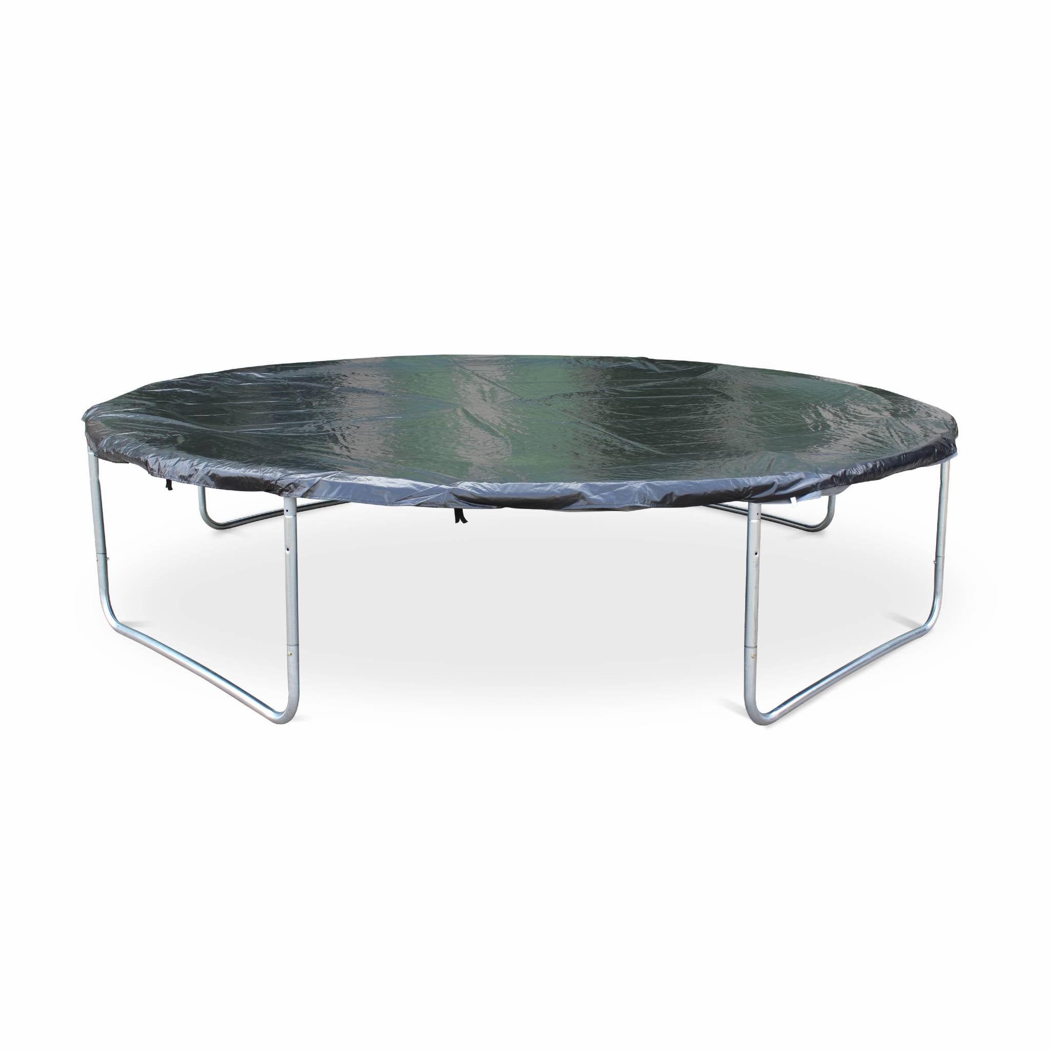 Trampolino 370cm con pacchetto di accessori, grigio