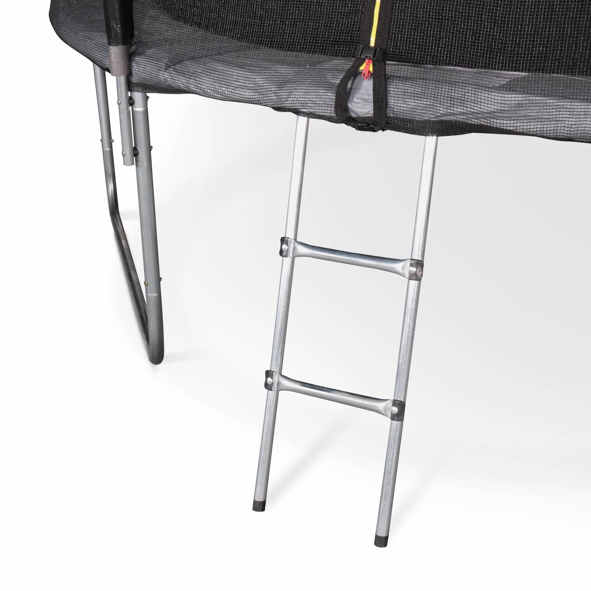Trampolino 370cm con pacchetto di accessori, grigio