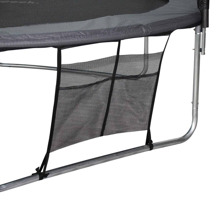 Trampolino 400cm con pacchetto di accessori, grigio