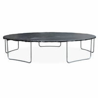 Trampoline ø460cm - neptune xxl gris et filet, échelle, bâche, filet