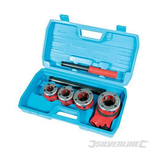 Kit filettatura Silverline per tubi del gas set completo in acciao 1/2, 3/4, 1, 1/4 pollici Prezzo