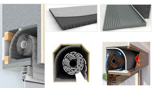 1kit soluzione 2 in 1. isolamento termico e acustico per la coibentazione dei cassonetti, avvolgibili e tapparelle per un comfort e un ambiente silenzioso 100x50 cm cod:ferx.pol.40.1