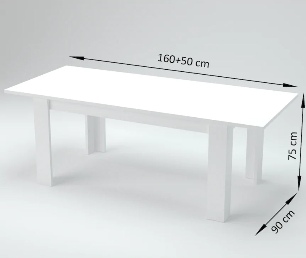  Tavolo moderno allungabile in finitura Cemento, ZTC21640110