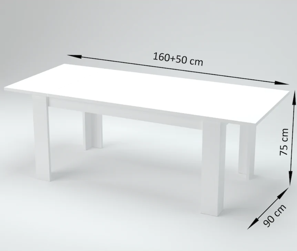 Tavolo moderno allungabile in finitura Cemento, ZTC21640110